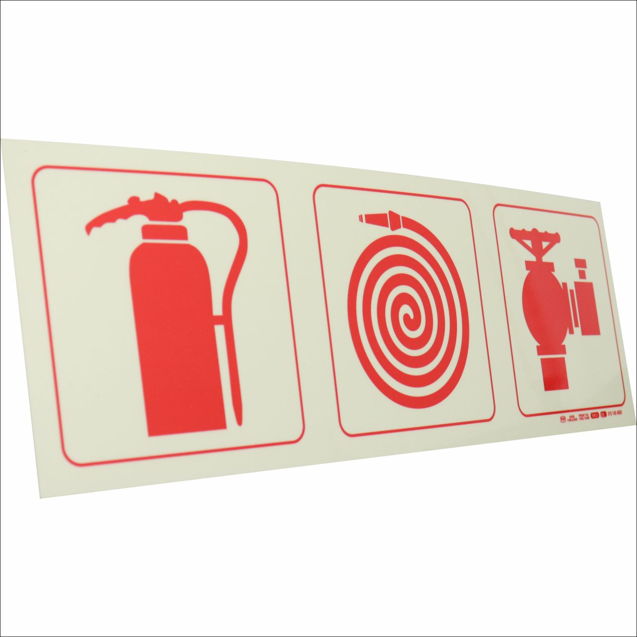 Photoluminescent 190mm Safety Sign F23 Fire Extinguisher Fire Hose Reel Fire Hydrant