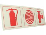 Photoluminescent 190mm Safety Sign F23 Fire Extinguisher Fire Hose Reel Fire Hydrant