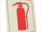Photoluminescent 190mm Safety Sign F28 Fire Extinguisher