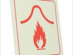 Photoluminescent 190mm Safety Sign F35 Fire Blanket