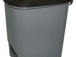 Casey 15 Litre Step On Pedal Waste Bin Grey