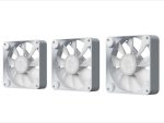 Aerocool APNX FP1 120mm PWM ARGB Fan - White - 3 pack with hub