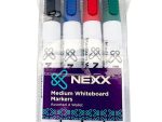 Nexx Whiteboard Bullet Markers 4 Pack