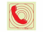 Photoluminescent 190mm Safety Sign F48 Firemans Telephone