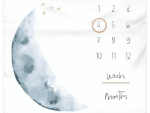 Baby Milestone Blanket - Moon