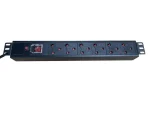 PDU 1U Rackmount, 6 way 3 Pin SA plug,
