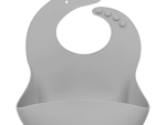 Silicone Bucket Bib - Stone
