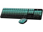 Volkano Prism Series Bluetooth Wireless Keyboard and Mouse - Teal
