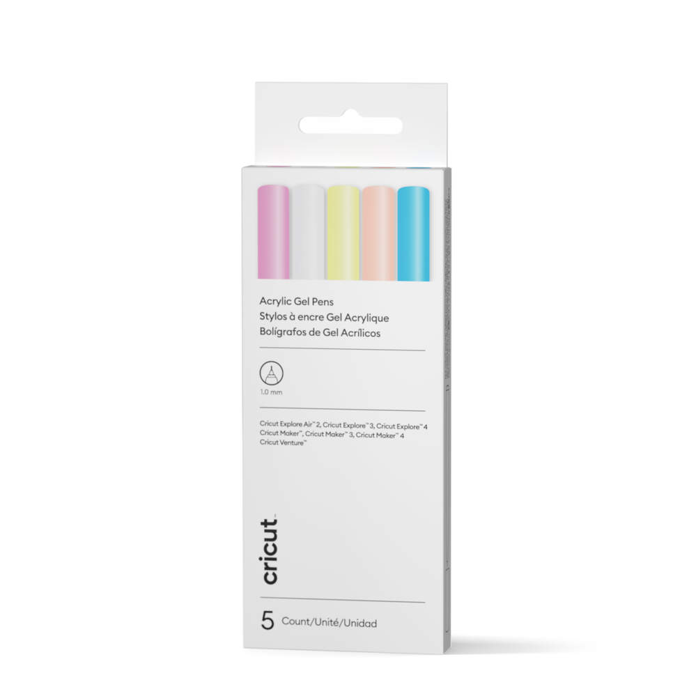 Cricut Acrylic Gel Pens; 1.0 mm (5 pack)