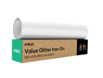 Cricut Value Glitter Iron-On 25.4 x 2.4m Silver