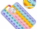 Sceedo Pop It Bubble iPhone 12 Pro Cover Rainbow