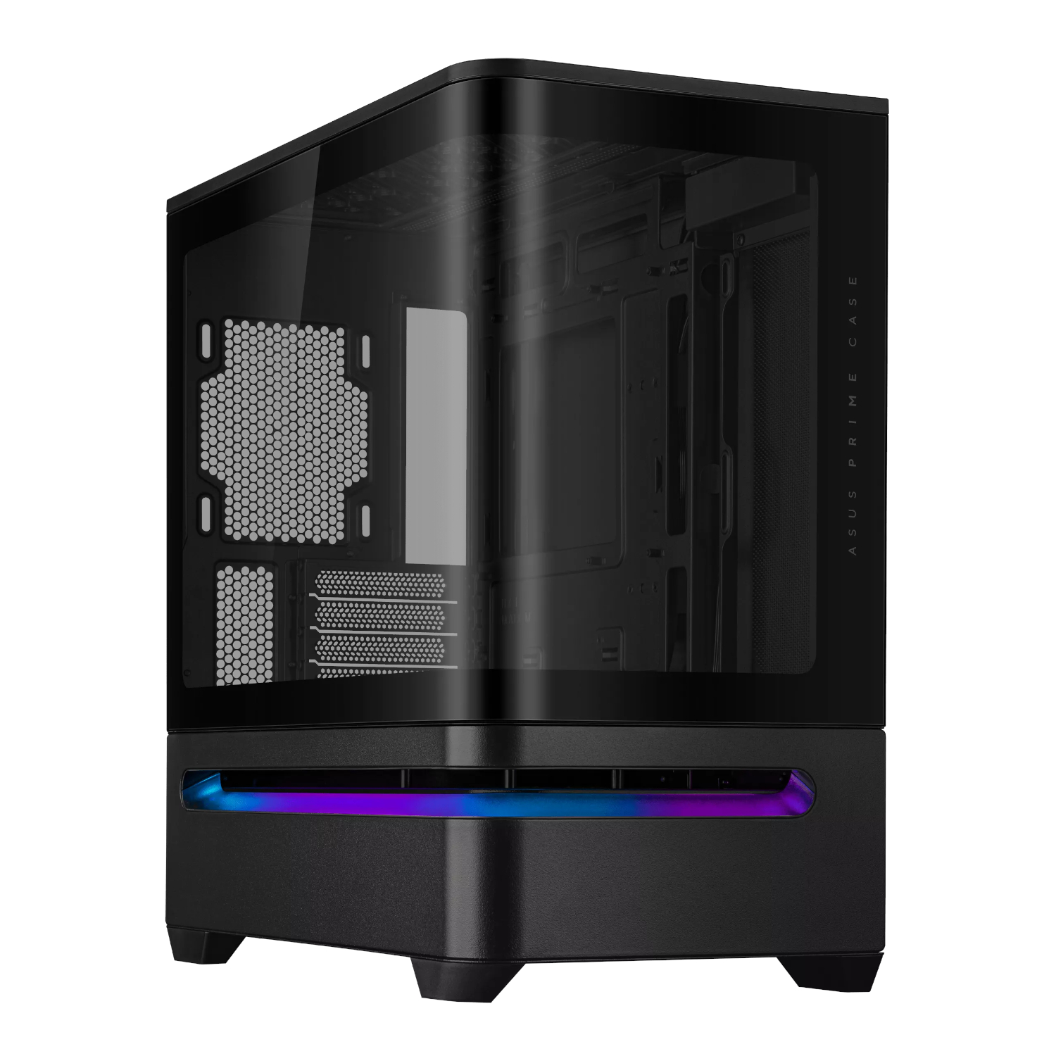 Asus Prime AP202 Curved Tempered Glass Micro-ATX Chassis - Black