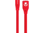 Volkano Slim Series Flat PVC Micro-USB Cable 1.2m - Red