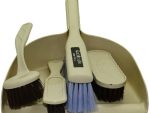 Casey 5 Peace Handheld Dust Pan And Brush Set Cream