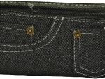 Brainware Black Denim Pencil Case