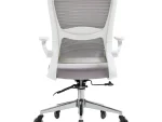 Everfurn Premium Dakota Mid Back Office Chair Chromed Steel - Black