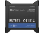 Teltonika RUT951 LTE Cat 4 Industrial Router, Dual-SIM, Wi-Fi 4, 1 x WAN(100Mbps) PoE-IN, 3 x LAN(100Mbps) PoE-Out, MQTT, MODBUS