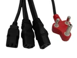 Cable Dedicated 3-pin to 3 X IEC 3.8m 1mm