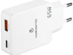 Volkano Potent Duo series 65W Dual USB and USB-C PD Compact Wall Charger