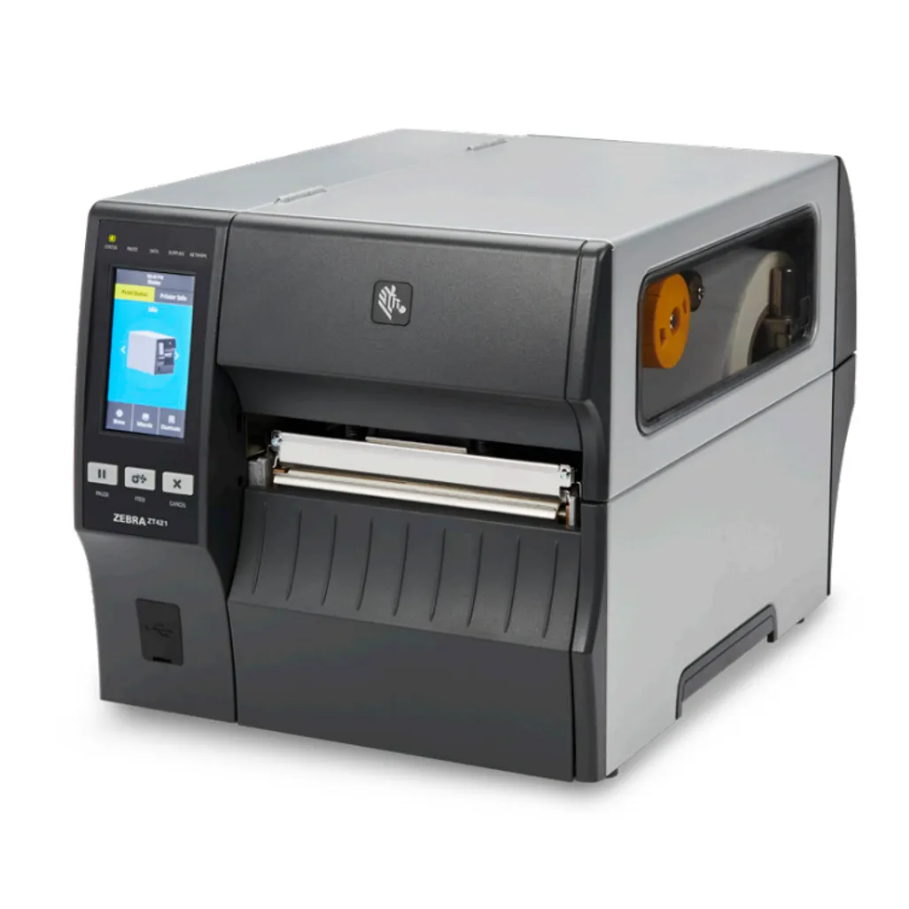 Zebra TT Printer ZT421; 6''; 300 dpi; Euro and UK Cord; Serial; USB; 1