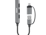 Port Connect USB Type-C to 4-port USB-A 3.0/2.0 Hub