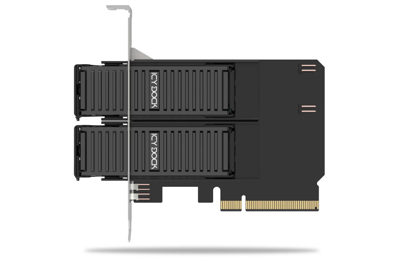 Icydock 312M4P 2x m.2->pcie4x4