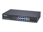 Vivotek Unmanaged 8xFE PoE + 2xGE/ SFP Combo; Rackmountable Switch
