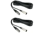 NearStream Balanced XLR Male to Female Microphone Cable 2m - 2 pack