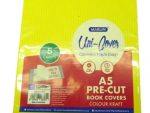 Marlin Kids A5 Precut Book Cover Yellow 5 Pack