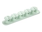 CO110 Cable Organizer Clips - 5 Bays, 4 Storage Compartments - Green