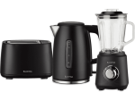 Elektra Kettle Toaster and Blender Breakfast Set - Black