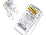 UGreen Cat6 RJ45 Modular Plugs - Transparent with Gold Contacts (10 Pi