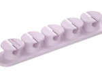 CO110 Cable Organizer Clips - 5 Bays, 4 Storage Compartments - Purple