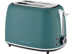 Boden Stark Matte Stainless Steel Toaster - Green
