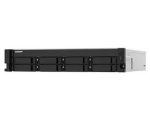 2U 8-Bay QNAP Short Depth 12" Rackmount NAS, Intel Celeron N5095 Quad-Core, 8GB Onboard Not Expandable, 8 x 3.5"/2.5" SATA 6Gbs Drive Bays, 2 x 2.5GbE, 1 x HDMI 1.4b, 1 x PCIe Gen3 x2 slot, 2 x USB 3.2 Gen2 Type-A + 2 x USB 2.0, 1 x 300W PSU