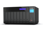 8-Bay QNAP QuTS Hero NAS, Intel Core i9 16-core (8 Performance cores + 8 Efficient cores) /24-thread, 64GB SO-DIMM DDR4(max.64GB), 8 x 2.5"/3.5" SATA HDD/SSD, 2 x 2.5GbE, 2 x M.2 PCIe Gen4 x4 slots, 2 x Thunderbolt 4, PCIe Gen4 slots, HDMI 1.4b, 350W PSU