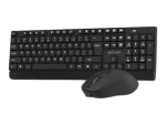 Wireless Desktop Keyboard and Mouse Combo with Silent Keys -KCX100