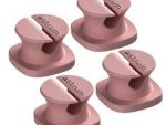 CO060 Mini Cable Organizer Clips - 4 Piece Set for Cable Management-Pink