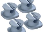 CO060 Mini Cable Organizer Clips - 4 Piece Set for Cable Management-Blue