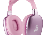 Pro Bass Retro Bluetooth Wireless Headphone with PU Case - Pink