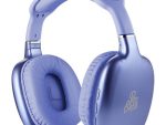Pro Bass Retro Bluetooth Wireless Headphone with PU Case - Purple