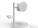 Volkano Lumen Series 3-in-1 Magnetic 25W Qi2.2 Wireless Charging Station - White