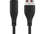 Volkano Nova Series USB A to USB C 100W 1.2m TPE cable- Black