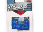 Brother 18MM Black on White Laminated tape