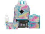 Quest 4-Piece Backpack Set Rainbow Swirl Sky