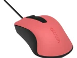 USB Wired Optical Mouse-3 buttons,1200 DPI, Plug & Play - MU120 - Red,