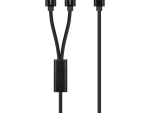 Amplify Linked Series USB-C to 2x USB-C Braided Cable 1.2m - Black