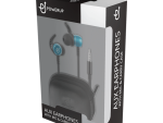 PowerUp E1 Series Aux Earphones with Carry Case - Blue
