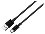 Premio braided USB Type-C cable Black 1.8m