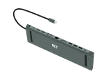RCT 13-in-1 USB type C dock with MST function;1 HDMI; 1 DP; 1 VGA; 3 USB 3.0; 1 RJ45; PD; 3.5mm audio & mic; SD/TF3.0 reader